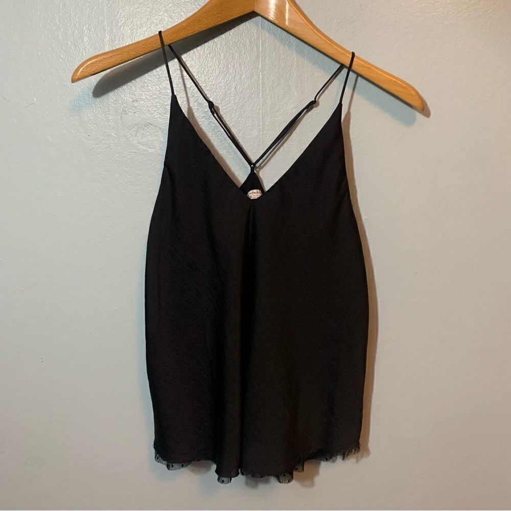 Free People Black Tank Top Size XS